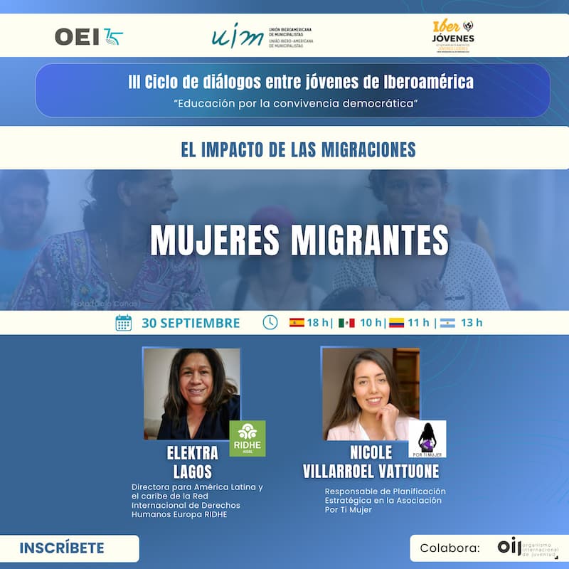 III CICLO DE DIÁLOGOS ENTRE JOVENES DE IBEROAMERICA
“EDUCACION POR LA CONVIVENCIA DEMOCRATICA”